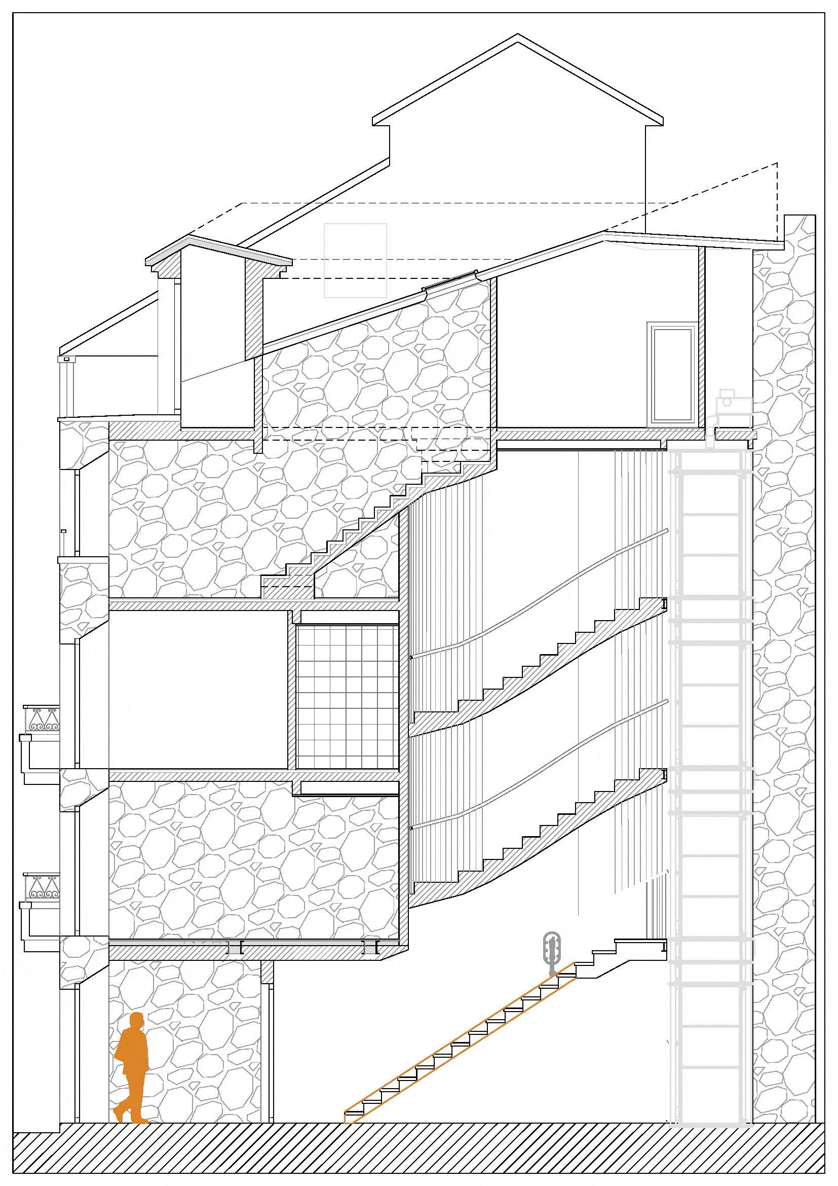 Reestructuraci&oacute;n de edificio hist&oacute;rico. Rua 4, Oviedo